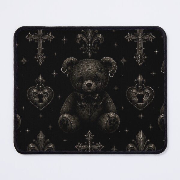 Item preview, Haunted Victorian Teddy Bear - Dark Gothic Lolita & Creepy Cute Damask designed and sold by cabuks.