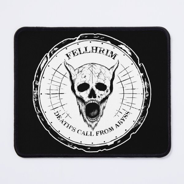 Item preview, Fellhrim - Death's Call - a horned skull screaming grunge designed and sold by surmind.