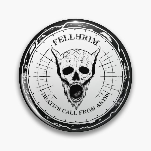 Item preview, Fellhrim - Death's Call - a horned skull screaming grunge designed and sold by surmind.