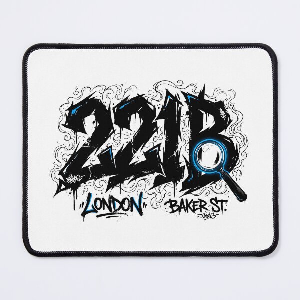 Item preview, 221B Baker St London Sherlock Holmes Graffiti Art designed and sold by Fenay Designs.