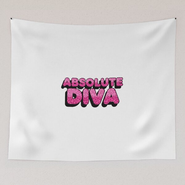 Item preview, Y2K Pink Cheetah Bubble Text Absolute Diva Pattern designed and sold by DripCultureLab.