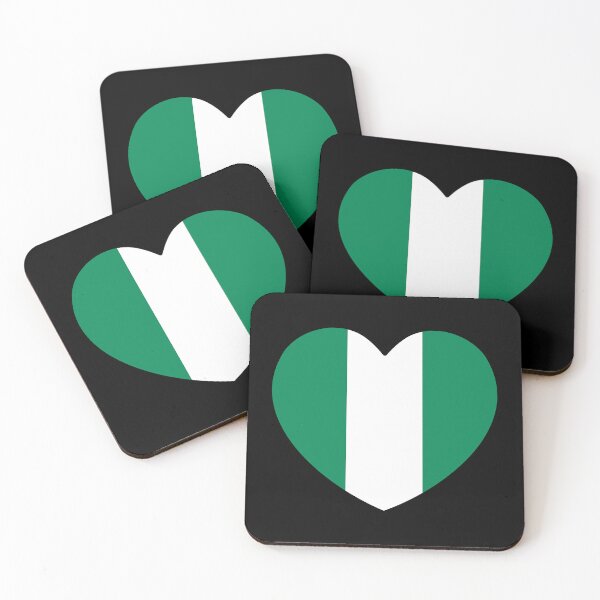 Item preview, Nigeria Flag Heart designed and sold by shitpostee.