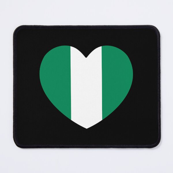 Item preview, Nigeria Flag Heart designed and sold by shitpostee.