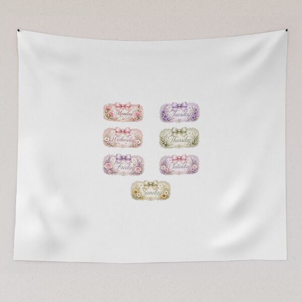 Item preview, Pastel Weekdays designed and sold by looplandger.