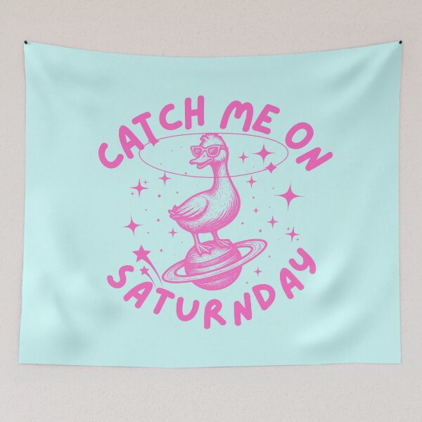Item preview, Catch Me On Satur(n)day Pun Humor designed and sold by CDPrintsDesigns.