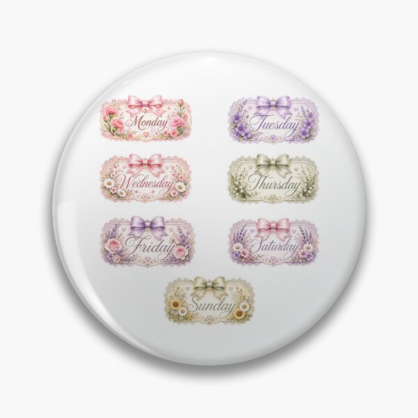 Item preview, Pastel Weekdays designed and sold by looplandger.