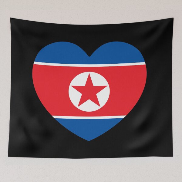 Item preview, North Korea Flag Heart designed and sold by shitpostee.