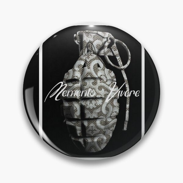 Item preview, Hand grenade grey print MV designed and sold by DerekDoll.