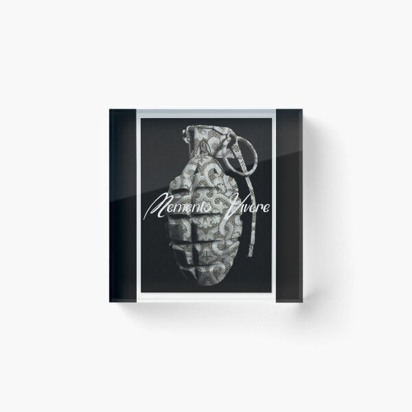 Item preview, Hand grenade grey print MV designed and sold by DerekDoll.