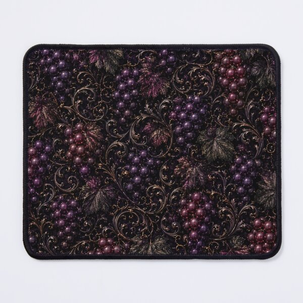 Item preview, The Forbidden Vineyard - Gothic Grape & Baroque Filigree Damask designed and sold by cabuks.