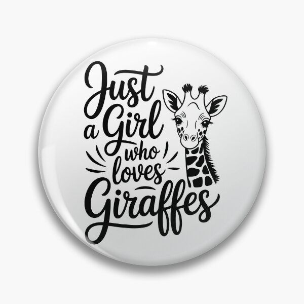 Item preview, Just a Girl Who Loves Giraffes designed and sold by jkrphoto.