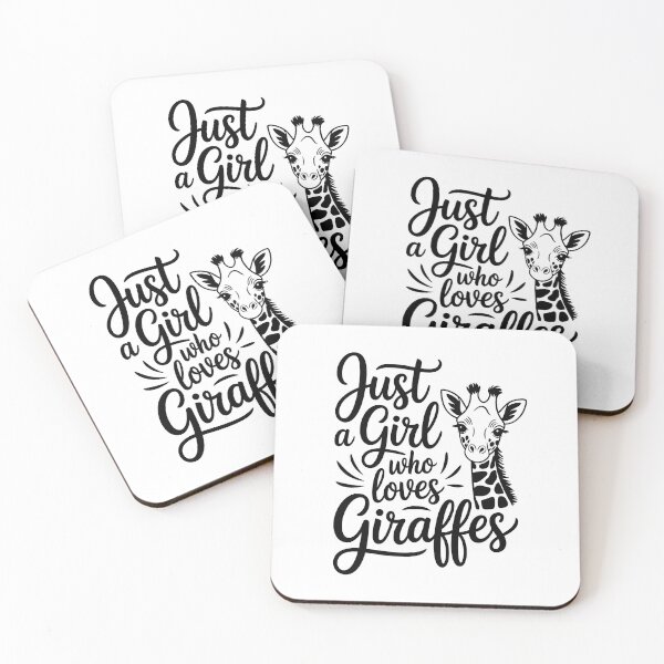 Item preview, Just a Girl Who Loves Giraffes designed and sold by jkrphoto.
