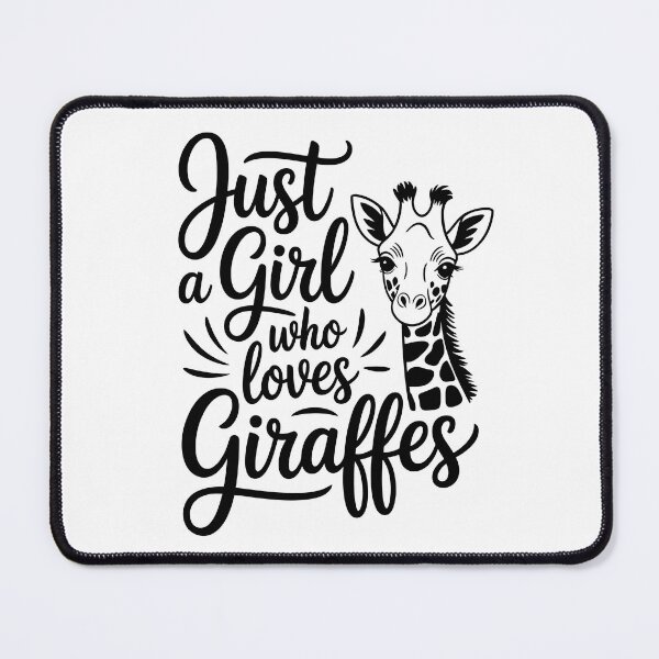 Item preview, Just a Girl Who Loves Giraffes designed and sold by jkrphoto.