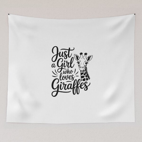 Item preview, Just a Girl Who Loves Giraffes designed and sold by jkrphoto.