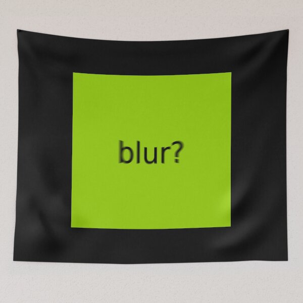 Item preview, Supreme Green Blur Question Mark Square designed and sold by Dancing Papaya.
