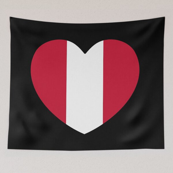 Item preview, Peru Flag Heart designed and sold by shitpostee.
