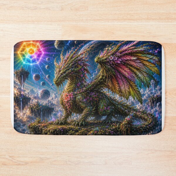 Item preview, Botanical Dragon Fantasy Art Print | Nature Dragon Mythology | yourforkor designed and sold by YourForKor.