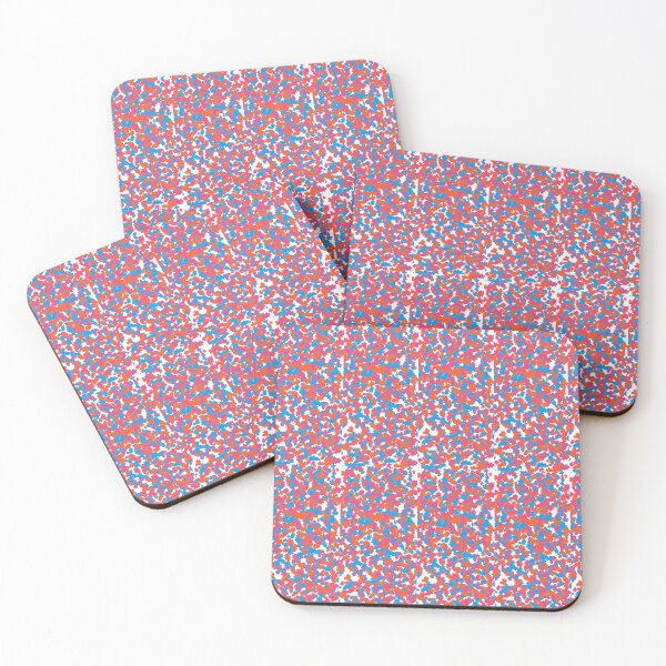 Item preview, a dense, repeating pattern of small, simplified floral shapes set against a solid white background designed and sold by buynowandtoday.