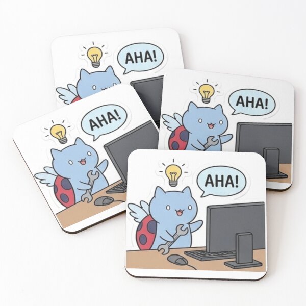 Item preview, Funny Programmer Gift Bug Fixed Cat Kawaii Developer Humor Shirt designed and sold by Dev Mode.