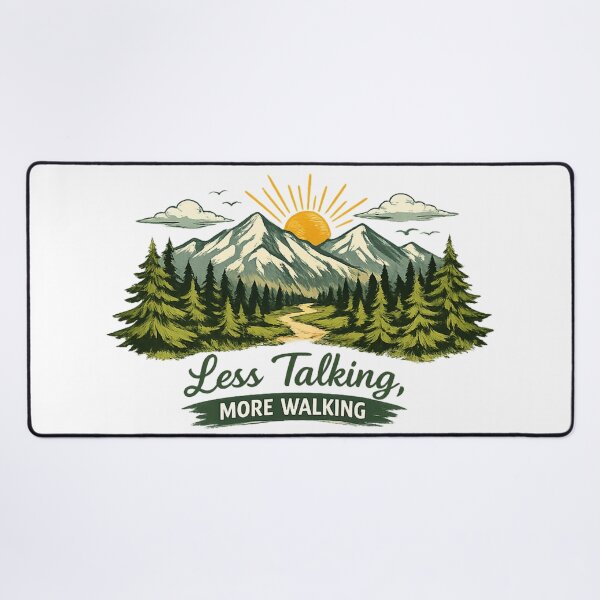 Item preview, Less Talking More Walking Hiking designed and sold by MarselArt.
