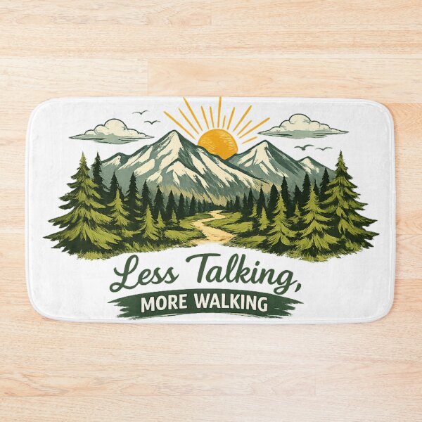 Item preview, Less Talking More Walking Hiking designed and sold by MarselArt.