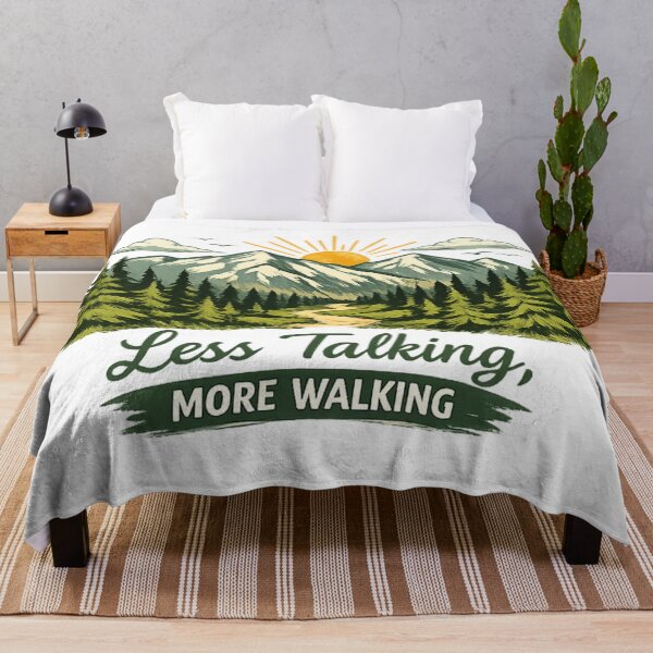Item preview, Less Talking More Walking Hiking designed and sold by MarselArt.