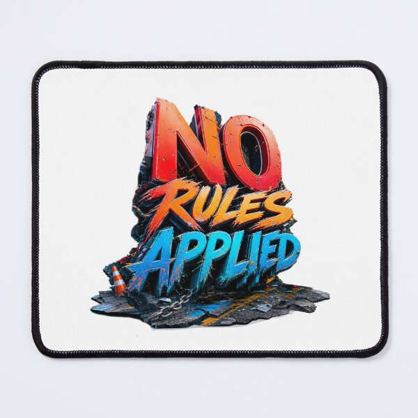 Item preview, No Rules Applied – Bold Motorsport Streetwear Artwork designed and sold by THAMIM REALITY 2.0.