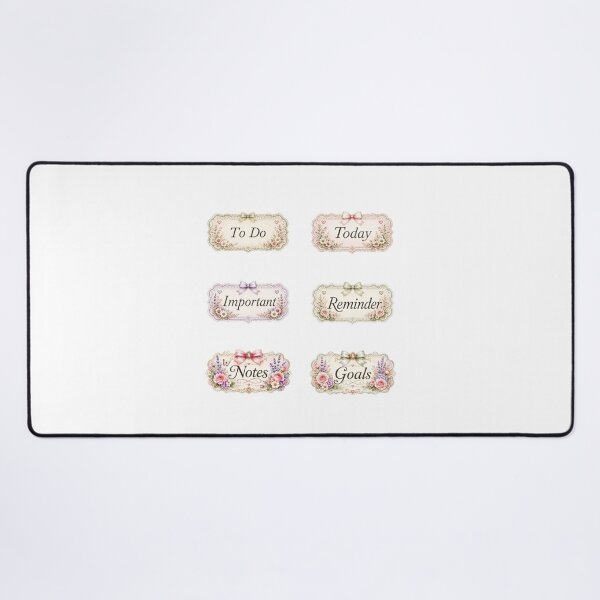 Item preview, Floral Planner Labels designed and sold by looplandger.