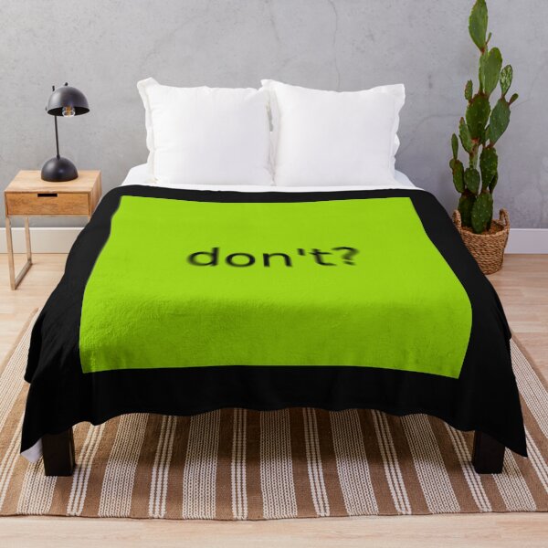 Item preview, Supreme Green Don't Question Mark Square designed and sold by Dancing Papaya.
