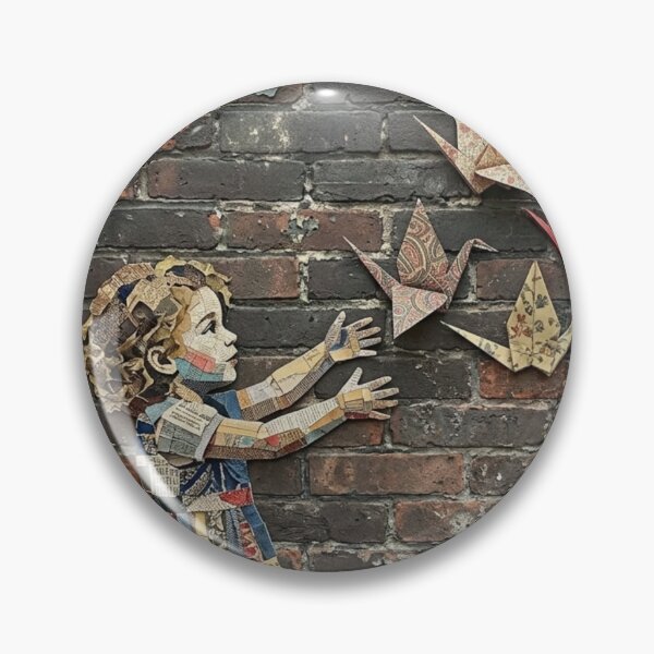 Item preview, Girl Reaching for Origami Paper Cranes designed and sold by 0606PM.
