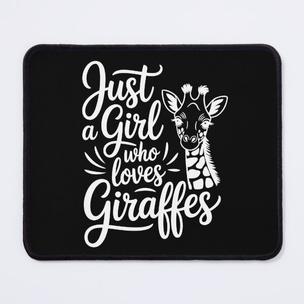 Item preview, Just a Girl Who Loves Giraffes designed and sold by jkrphoto.