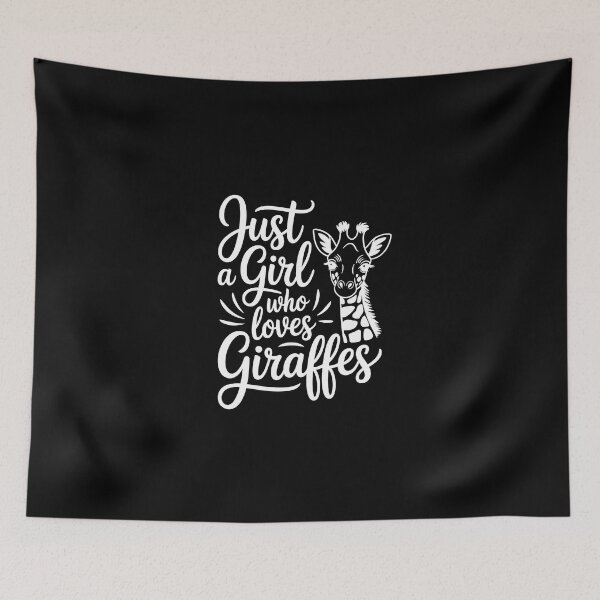 Item preview, Just a Girl Who Loves Giraffes designed and sold by jkrphoto.