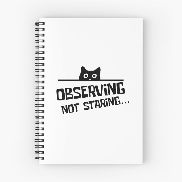 Item preview, Funny Black Sneaky Peaking Cat Observing Not Staring Cat Lover Quote designed and sold by Artycom.