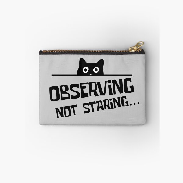 Item preview, Funny Black Sneaky Peaking Cat Observing Not Staring Cat Lover Quote designed and sold by Artycom.