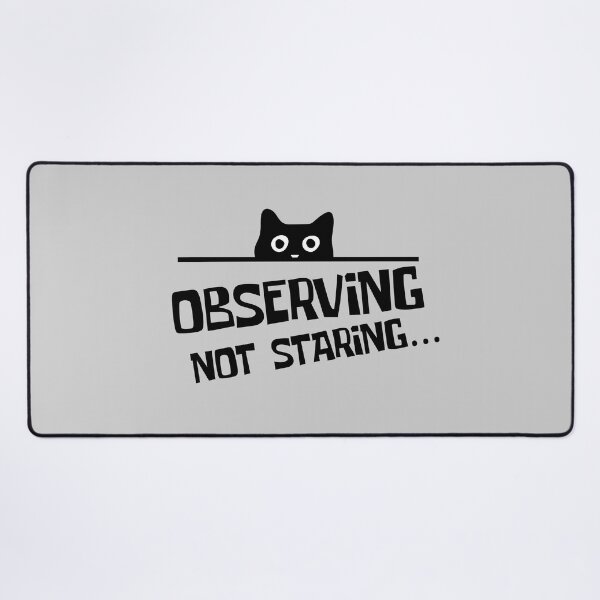 Item preview, Funny Black Sneaky Peaking Cat Observing Not Staring Cat Lover Quote designed and sold by Artycom.
