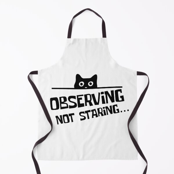 Item preview, Funny Black Sneaky Peaking Cat Observing Not Staring Cat Lover Quote designed and sold by Artycom.