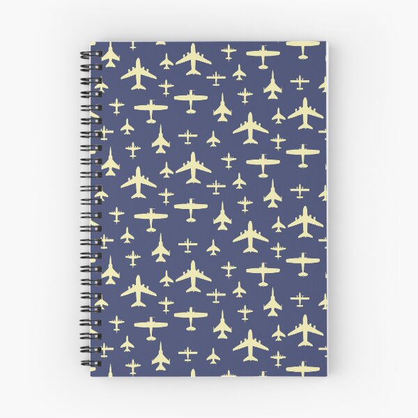 Item preview, Fly Past Aeroplanes Navy Blue and Beige Pattern designed and sold by CreativeTwins.