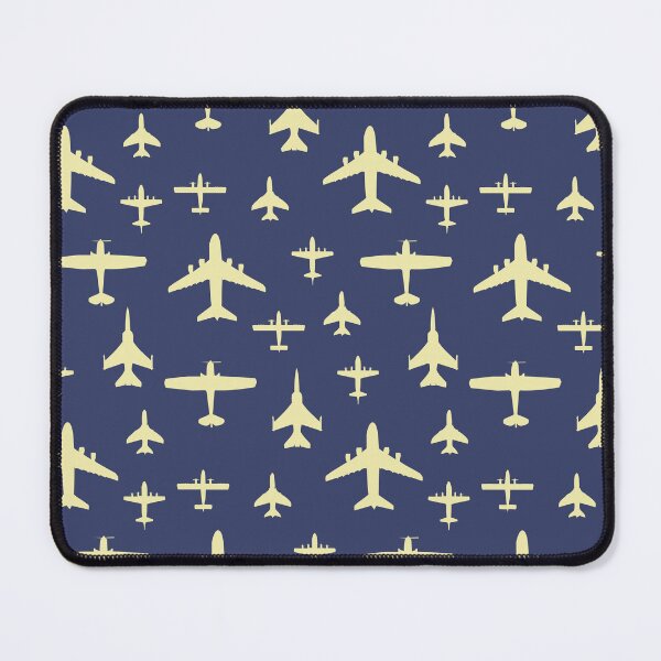 Item preview, Fly Past Aeroplanes Navy Blue and Beige Pattern designed and sold by CreativeTwins.