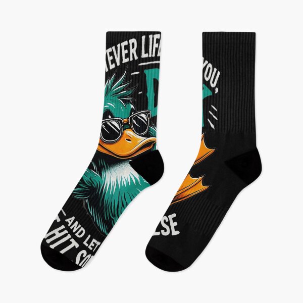 Item preview, Whatever Life Throws At You, Duck And Let It Hit Someone Else Funny Sarcastic Duck Lover Quote designed and sold by LysiTHWIP.