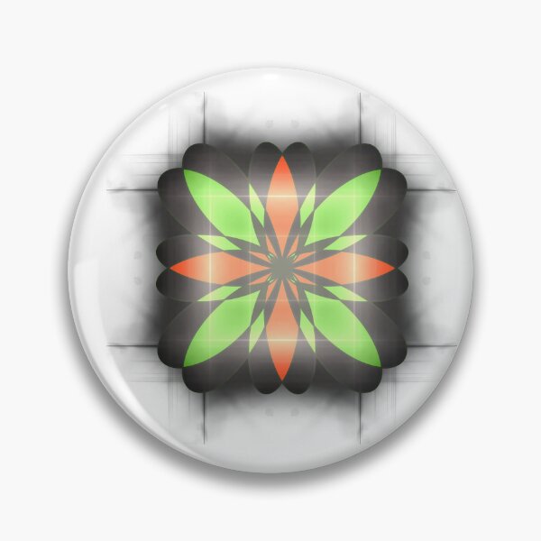 Item preview, Abstract Geometric Red and Green Floral Mandala designed and sold by SahmatArt.