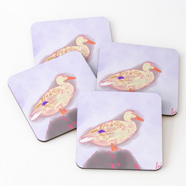 Item preview, Female mallard duck in comic book style profile designed and sold by mousse-tache.