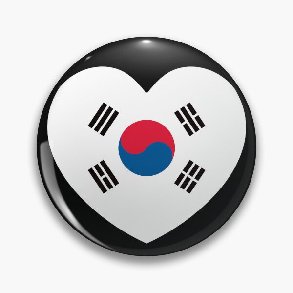 Item preview, South Korea Flag Heart designed and sold by shitpostee.