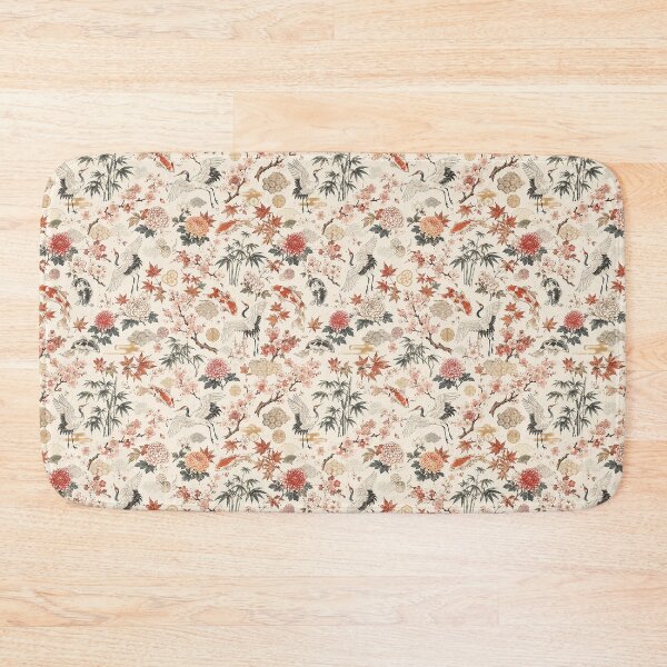Item preview, Sakura & Crane Harmony Seamless Pattern designed and sold by Alpha-mike13.
