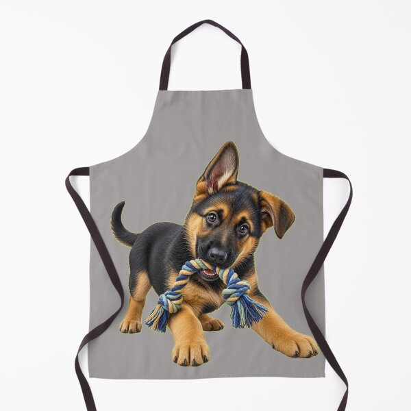 Item preview, Brave German Shepherd Puppy Playing designed and sold by DarVibe Designs.