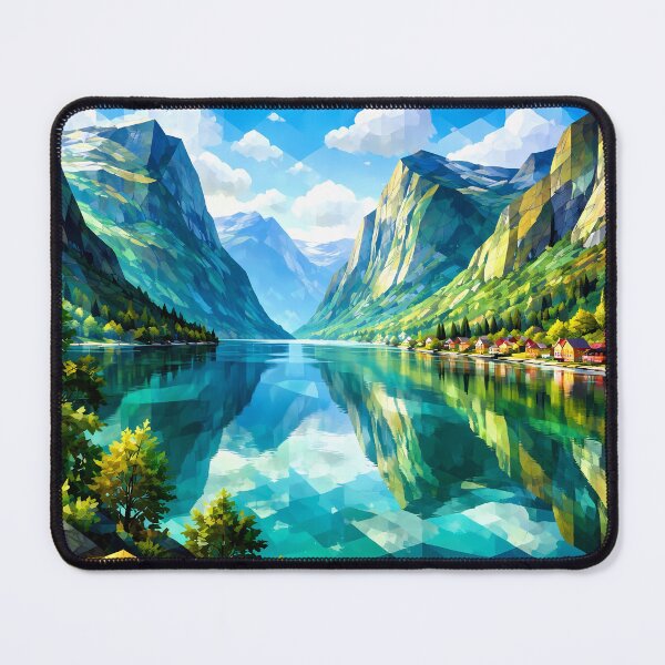 Item preview, Vibrant Mountain Lake Landscape designed and sold by cuprum.