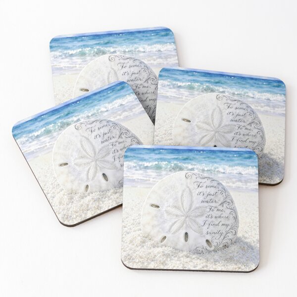 Item preview, Sand Dollar with an Inspirational Beach Quote designed and sold by Maria Dryfhout.