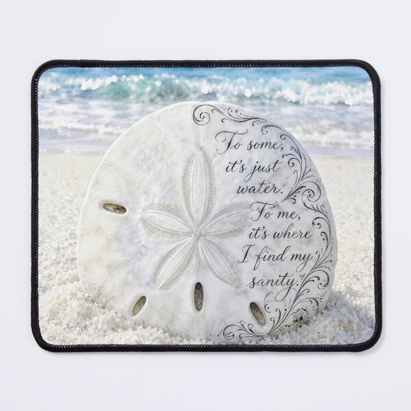 Item preview, Sand Dollar with an Inspirational Beach Quote designed and sold by Maria Dryfhout.
