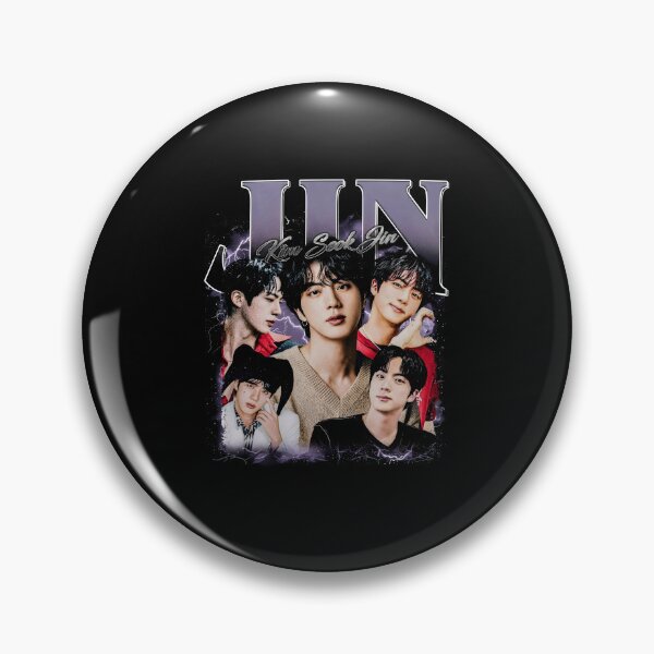 Item preview, Jin BTS Kpop Superstar Kim Seokjin Vintage Collage Art designed and sold by jinajinawoodood.