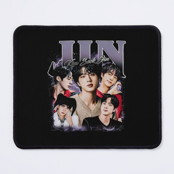 Item preview, Jin BTS Kpop Superstar Kim Seokjin Vintage Collage Art designed and sold by jinajinawoodood.