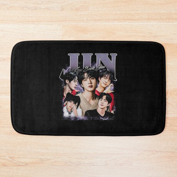 Item preview, Jin BTS Kpop Superstar Kim Seokjin Vintage Collage Art designed and sold by jinajinawoodood.